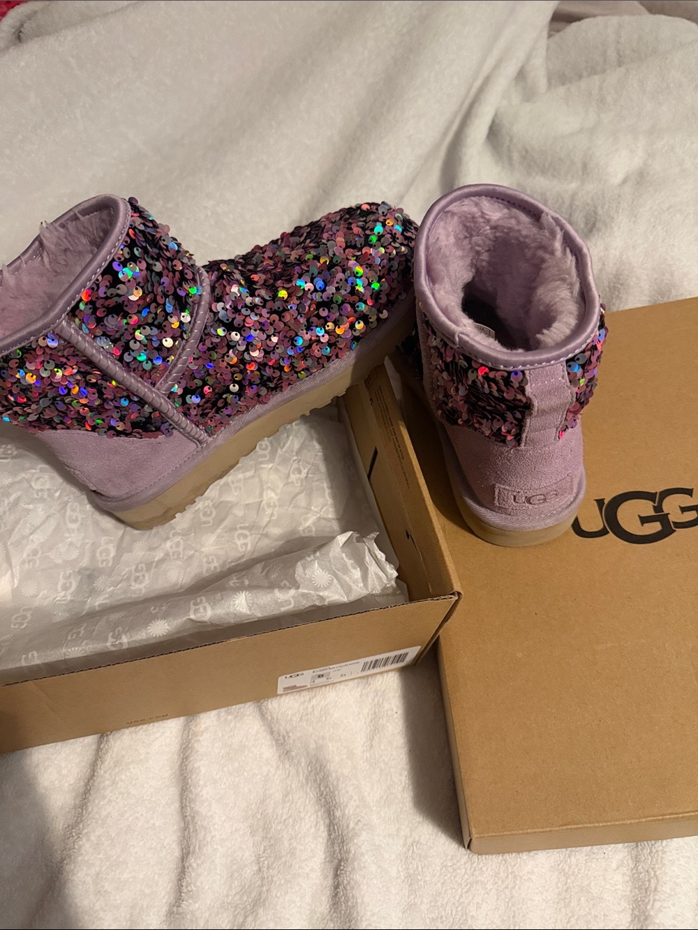 Kids Sequin Boots